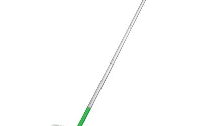 Sweeper Mop, 10 X 4.8 White Cloth Head, 46″ Green/silver Aluminum/plastic Handle