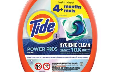 Hygienic Clean Heavy 10x Duty Power Pods, Original Scent, 76 oz Tub, 45 Pods, 4/Carton