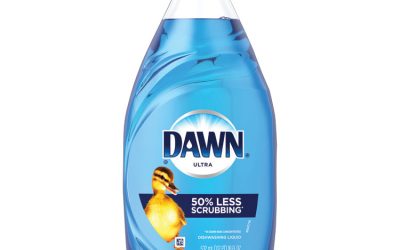 Ultra Liquid Dish Detergent, Original Scent, 18 oz Pour Bottle, 10/Carton