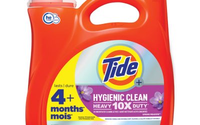 Hygienic Clean Heavy 10x Duty Liquid Laundry Detergent, Spring Meadow Scent, 146 oz Pour Bottle, 4/Carton