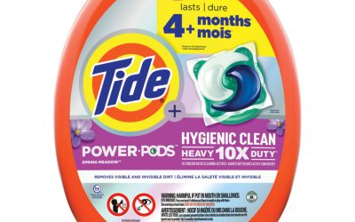 Hygienic Clean Heavy 10x Duty Power Pods, Fresh Meadow Scent, 76 oz Tub, 45 Pods, 4/Carton