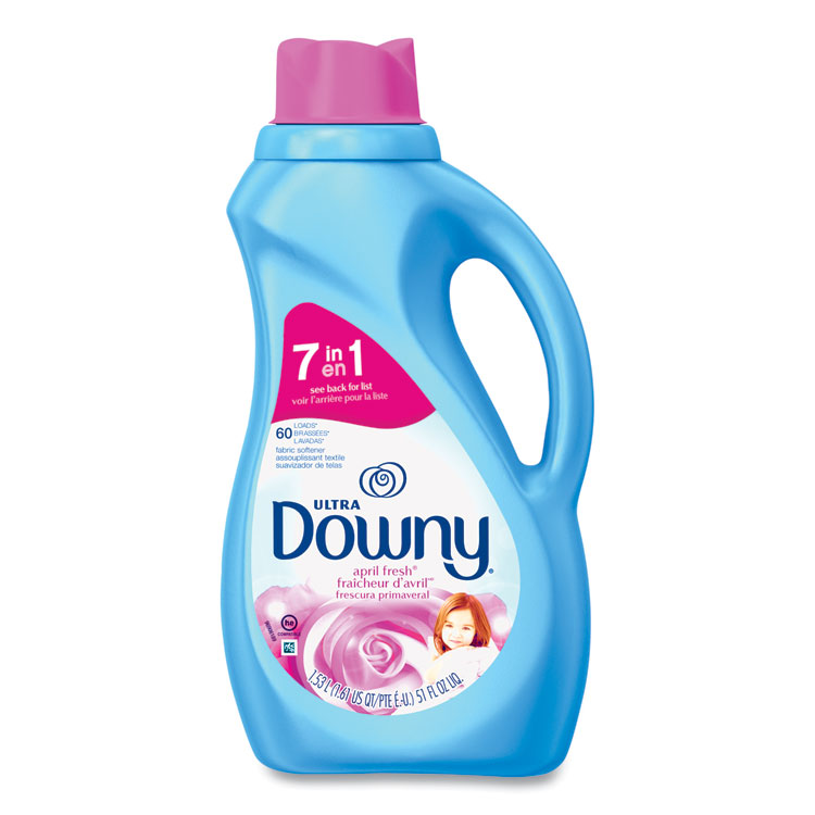 Liquid Fabric Softener, April Fresh, 44 oz Bottle, 6/Carton - Image 2