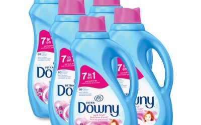 Liquid Fabric Softener, April Fresh, 44 oz Bottle, 6/Carton