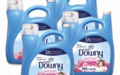 Liquid Fabric Softener, April Fresh, 140 oz Bottle, 4/Carton