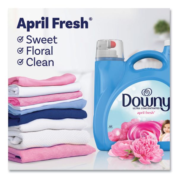 Liquid Fabric Softener, April Fresh, 140 oz Bottle, 4/Carton - Image 5