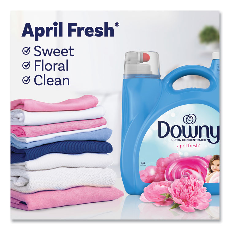 Liquid Fabric Softener, April Fresh, 140 oz Bottle, 4/Carton - Image 5