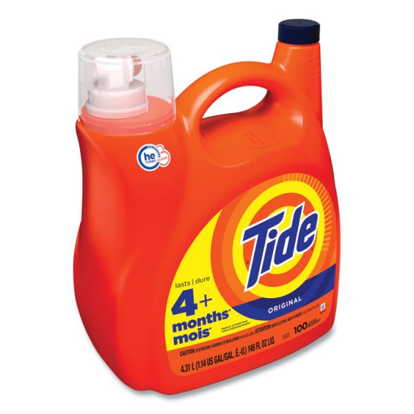 Liquid Laundry Detergent, Original Scent, 132 oz Pour Bottle, 4/Carton - Image 3