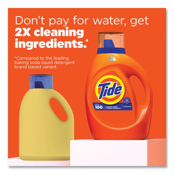 HE Laundry Detergent, Original Scent, Liquid, 64 Loads, 84 oz Bottle, 4/Carton - Image 4