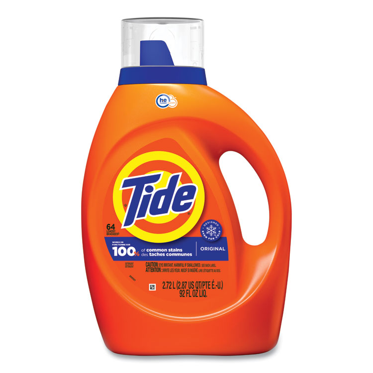 HE Laundry Detergent, Original Scent, Liquid, 64 Loads, 84 oz Bottle
