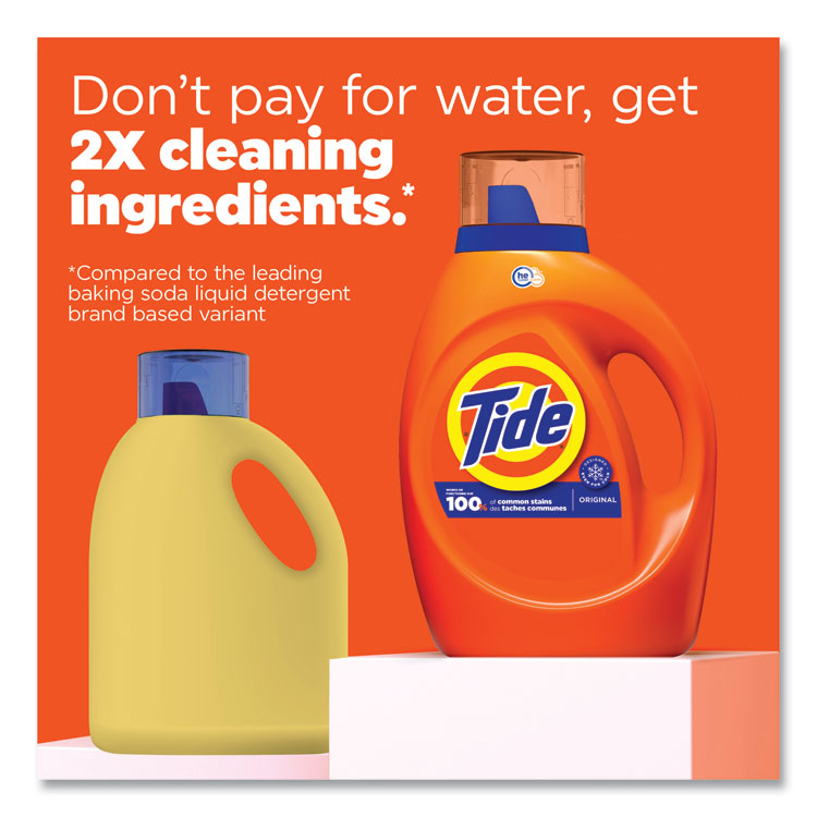 HE Laundry Detergent, Original Scent, Liquid, 64 Loads, 84 oz Bottle - Image 3