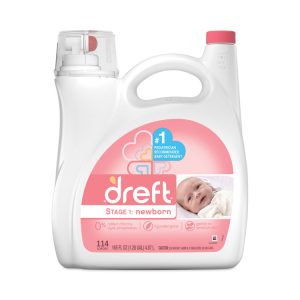 Ultra Laundry Detergent, Baby Powder Scent, 150 oz Bottle, 4/Carton