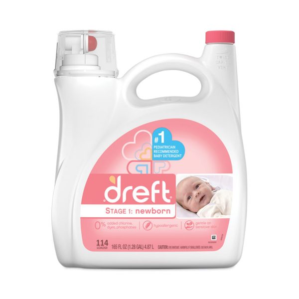 Ultra Laundry Detergent, Baby Powder Scent, 150 oz Bottle, 4/Carton