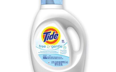 Free and Gentle Liquid Laundry Detergent, 64 Loads, 84 oz Bottle, 4/Carton