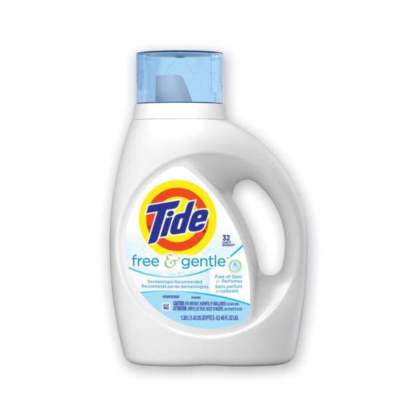 Free and Gentle Laundry Detergent, 32 Loads, 42 oz Bottle, 6/Carton