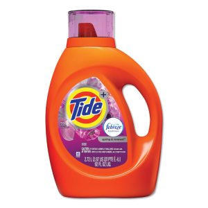 Plus Febreze Liquid Laundry Detergent, Spring and Renewal, 84 oz Bottle