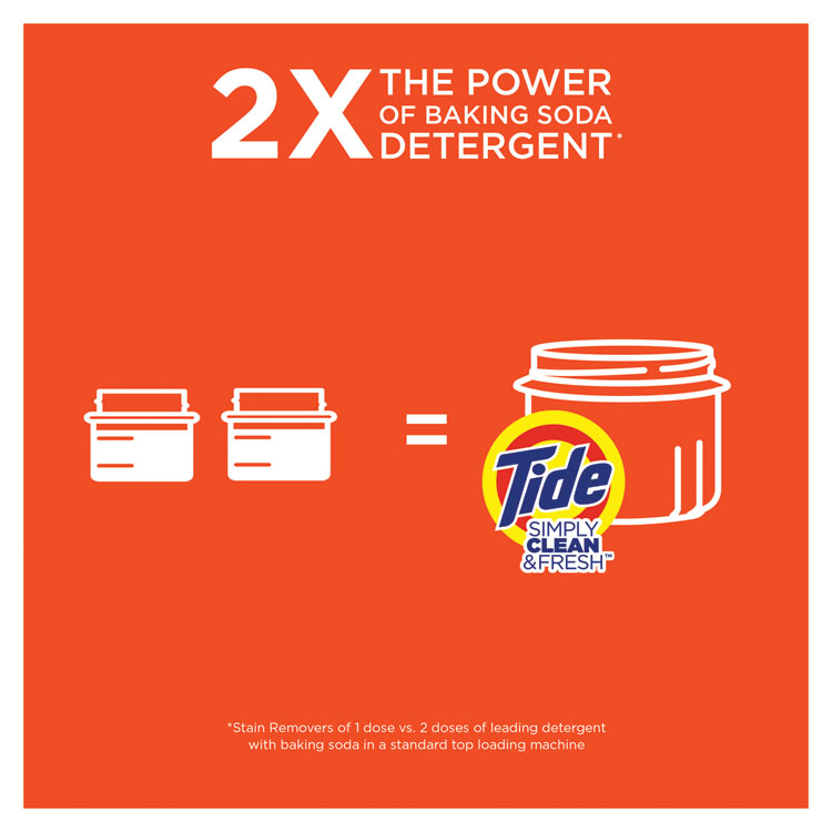 Simply Clean and Fresh Laundry Detergent, Refreshing Breeze, 64 Loads, 84 oz Bottle, 4/Carton - Image 2