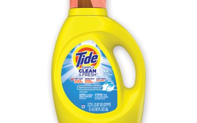 Simply Clean and Fresh Laundry Detergent, Refreshing Breeze, 64 Loads, 84 oz Bottle, 4/Carton