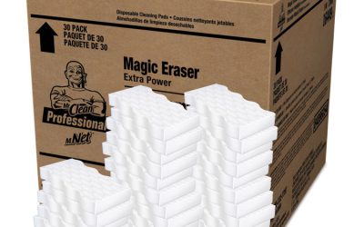 Magic Eraser Extra Durable, 4.6 X 2.4, 0.7″ Thick, White, 30/carton