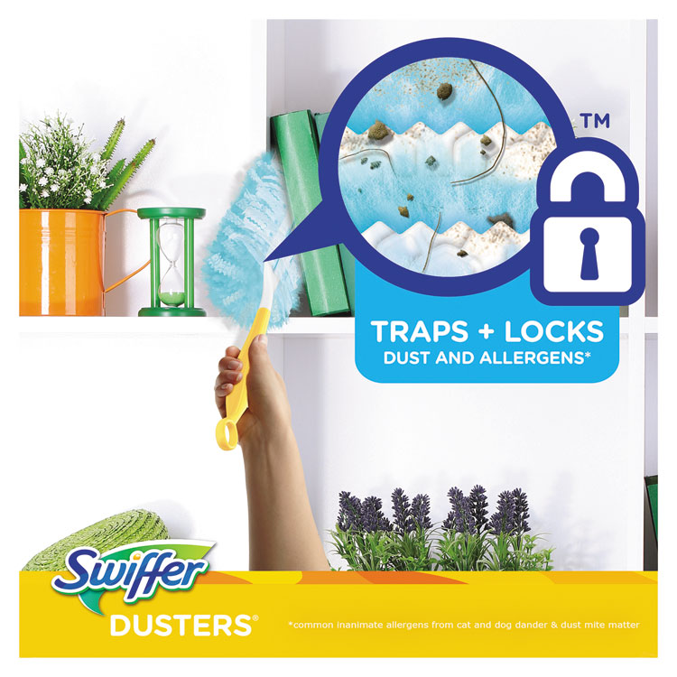 Refill Dusters, Dust Lock Fiber, Light Blue, Unscented, 10/box, 4 Box/carton - Image 6