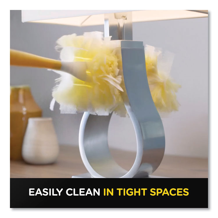 Heavy Duty Dusters Refill, Dust Lock Fiber, Yellow, 6/box, 4 Boxes/carton - Image 7