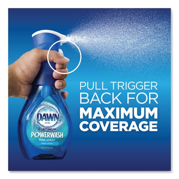 Platinum Powerwash Dish Spray, Fresh, 16 Oz Spray Bottle, 2/pack, 3 Packs/carton - Image 9