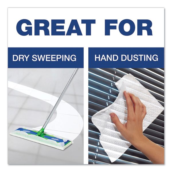 Dry Refill Cloths, White, 10.63 x 8, 32/Box, 6 Boxes/Carton - Image 4