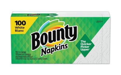 Quilted Napkins, 1-Ply, 12.1 X 12, White, 100/pack, 20 Packs Per Carton