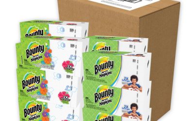 Quilted Napkins, 1-Ply, 12 1/10 X 12, 6 Pk/print, 6 Pk/white, 200/pk, 12 Pk/ct