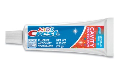Kids’ Sparkle Toothpaste, Blue, Bubblegum Flavor, 0.85 Oz Tube, 72/carton