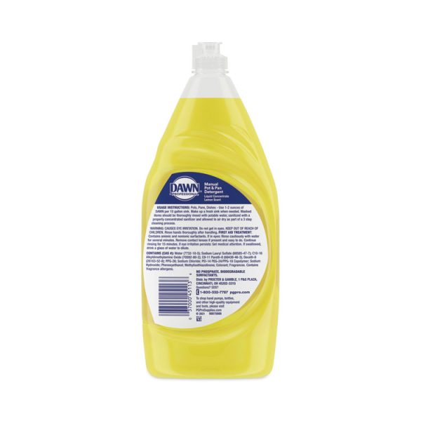 Manual Pot/pan Dish Detergent, Lemon, 38 Oz Bottle, 8/carton - Image 3