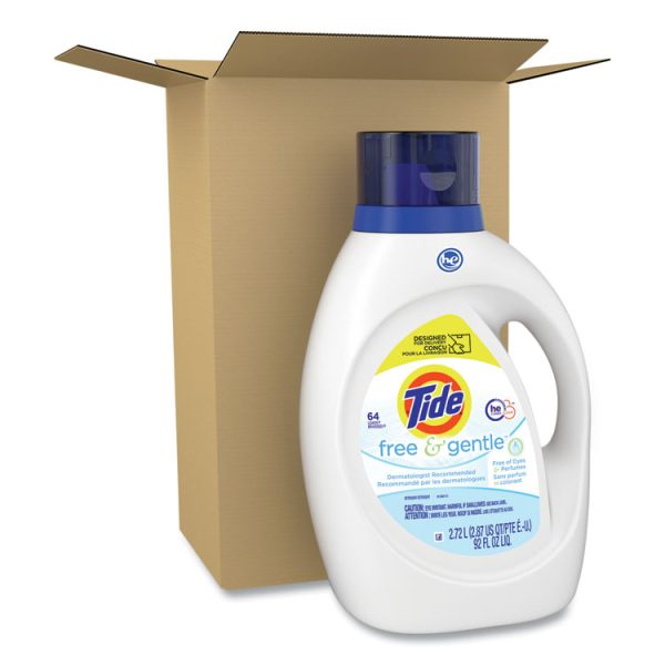 Free and Gentle Liquid Laundry Detergent, Unscented, 92 oz Bottle - Image 2