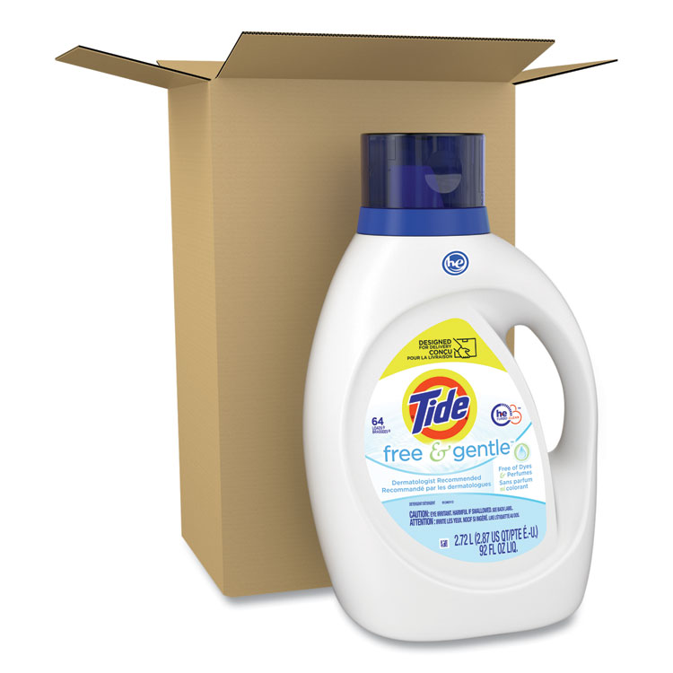 Free and Gentle Liquid Laundry Detergent, Unscented, 92 oz Bottle - Image 2