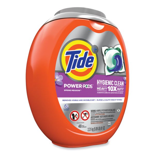 Hygienic Clean Heavy 10x Duty Power Pods, Spring Meadow Scent, 81 oz Tub, 48 Pods/Tub, 4 Tubs/Carton - Image 2