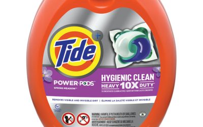 Hygienic Clean Heavy 10x Duty Power Pods, Spring Meadow Scent, 81 oz Tub, 48 Pods/Tub, 4 Tubs/Carton