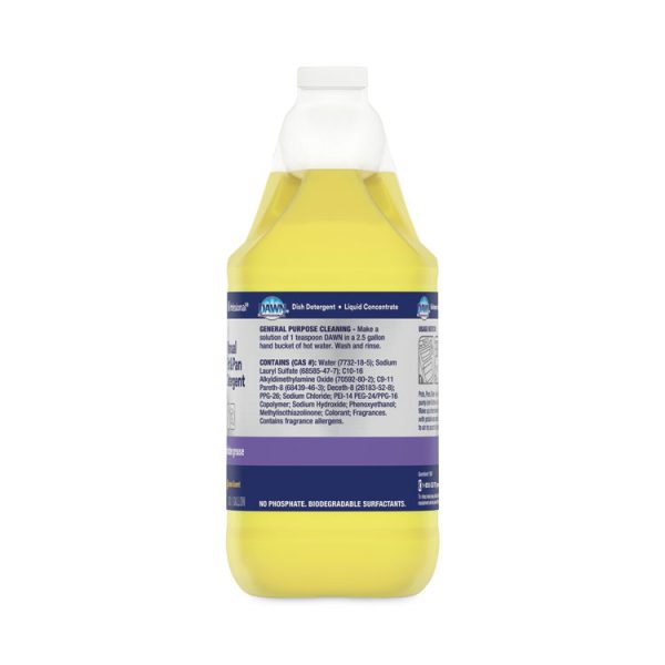 Manual Pot/pan Dish Detergent, Lemon, 4/carton - Image 6