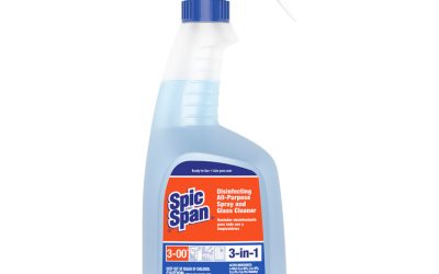 Disinfecting All-Purpose Spray And Glass Cleaner, Fresh Scent, 32 Oz Spray Bottle, 8/carton