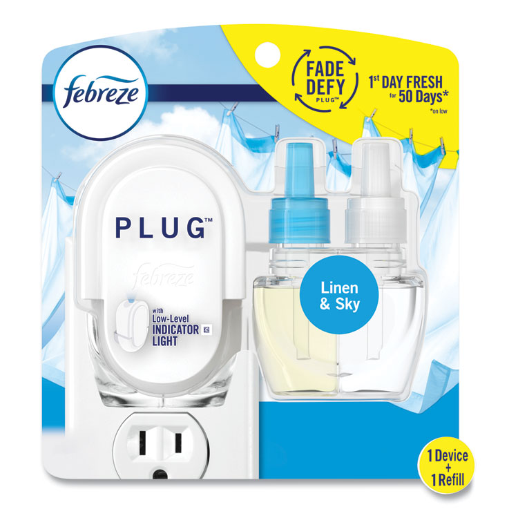 PLUG Air Freshener Warmer Start Kit, 6.54 x 2.99 x 5.98, Clear/White, 4/Carton - Image 5