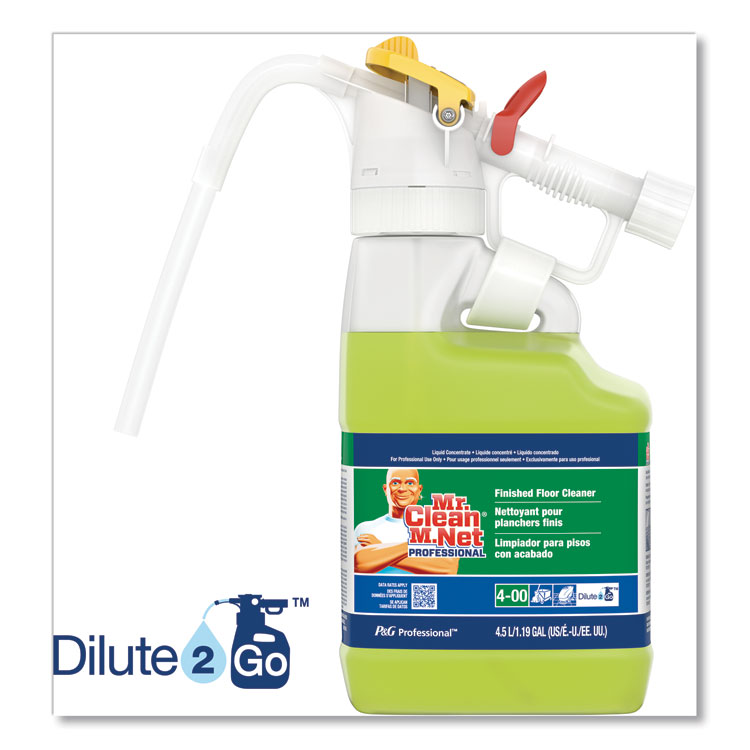 Dilute 2 Go, Mr Clean Finished Floor Cleaner, Lemon Scent, 4.5 L Jug, 1/carton - Image 2