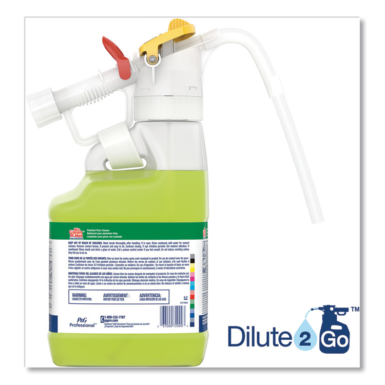 Dilute 2 Go, Mr Clean Finished Floor Cleaner, Lemon Scent, 4.5 L Jug, 1/carton - Image 3