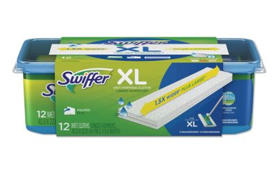Max/XL Wet Refill Cloths, 16.5 x 9, White, 12/Tub, 6 Tubs/Carton