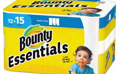 Essentials Select-A-Size Kitchen Roll Paper Towels, 2-Ply, 78 Sheets/roll, 12 Rolls/carton