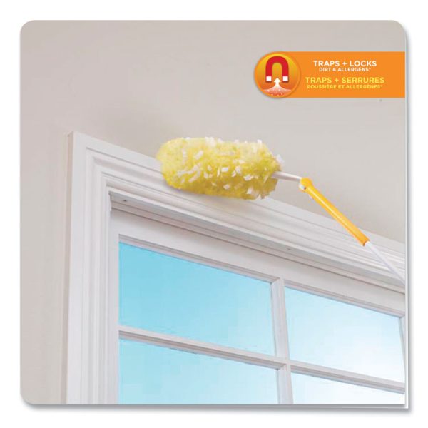 Heavy Duty Dusters Starter Kit, Handle Extends To 3 Ft, 1 Handle With 12 Duster Refills - Image 4