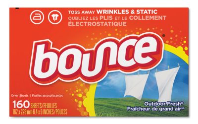 Fabric Softener Sheets, Outdoor Fresh, 160 Sheets/box, 6 Boxes/carton