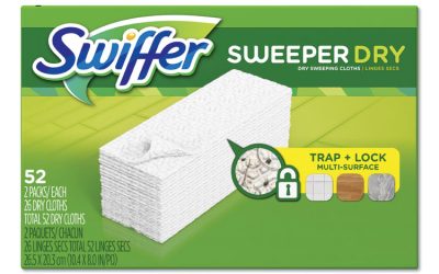 Dry Refill Cloths, White, 10.4″ X 8″, 52/box, 3 Boxes/carton