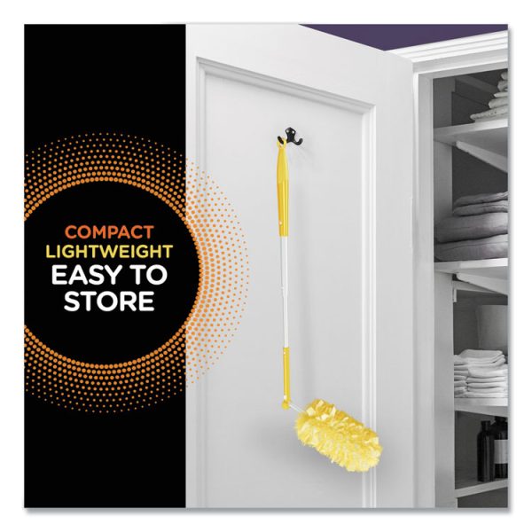 Heavy Duty Dusters With Extendable Handle, Plastic Handle Extends To 3 Ft, 1 Handle And 3 Dusters/kit, 6 Kits/carton - Image 4