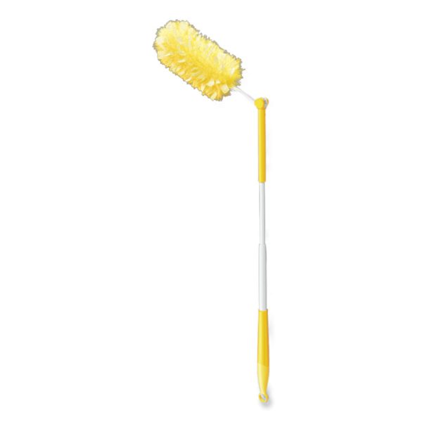 Heavy Duty Dusters With Extendable Handle, Plastic Handle Extends To 3 Ft, 1 Handle And 3 Dusters/kit, 6 Kits/carton - Image 2