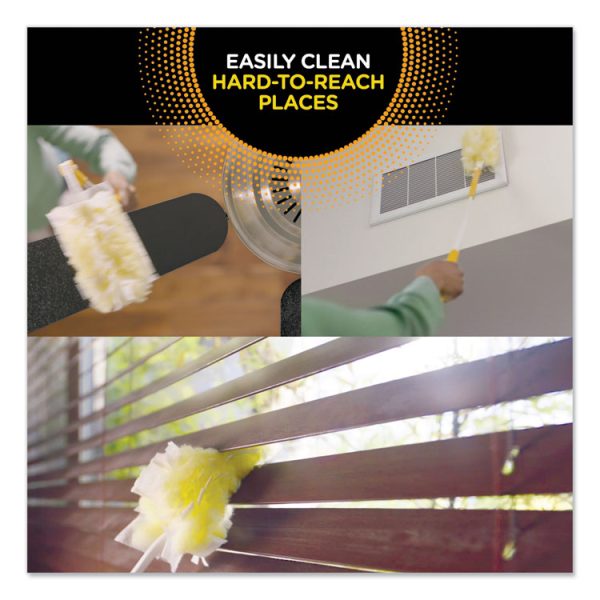 Heavy Duty Dusters With Extendable Handle, Plastic Handle Extends To 3 Ft, 1 Handle And 3 Dusters/kit, 6 Kits/carton - Image 5