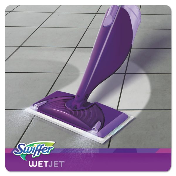 Wetjet Mop, 11 X 5 White Cloth Head, 46" Purple/silver Aluminum/plastic Handle - Image 2