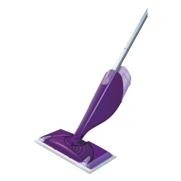 Wetjet Mop, 11 X 5 White Cloth Head, 46" Purple/silver Aluminum/plastic Handle - Image 4