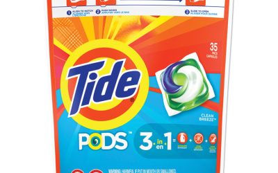 Pods, Laundry Detergent, Clean Breeze, 35/pack, 4 Pack/carton